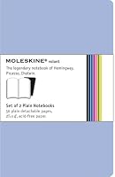 Moleskine Volant Notebook Plain, Blue Xsmall: Set of 2