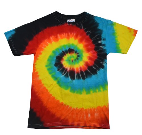 Tie Dyes Men's Tie Dyed Performance T-Shirt H1000 Swirl-eclipse-large