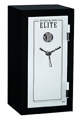 Stack-On Elite E-040-SB-E Junior Executive Fire Safe with Electronic Lock, 3 shelves, Matte Black/Silver 