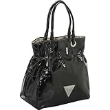 41UYZoya5kL. SL160  Guess Shine Candy Shiny Crinkle Drawstring Tote Black