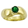 14K Yellow Gold Emerald Ring
