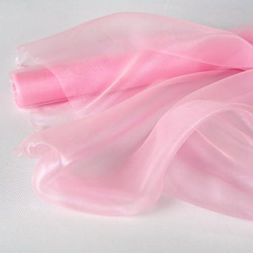 1 Yard X 60" Pink Sheer Mirror Organza Fabric - Wedding &amp; Crafts Good Crafted DIY Ideas