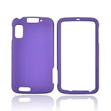 PURPLE For Motorola Atrix 4G Rubberized Hard Case Cover