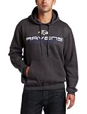 NFL Men's Baltimore Ravens 1st and Goal IV Long Sleeve Hooded Fleece Pullover (Charcoal Heather, Small)