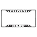 FANMATS 14862 Miami Heat Chrome Metal License Plate Frame, Team Colors, 6.25in x 12.25in