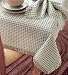 52 X 72 Homespun Tablecloth-Green On Natural