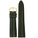 Watch Band Genuine Leather 16mm Black Double Padded