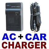 digital camera accessories SLB 0937 AC Wall Charger + In Car Adapter for Samsung L730, L830, i8, NV4, NV33, CL5, PL10