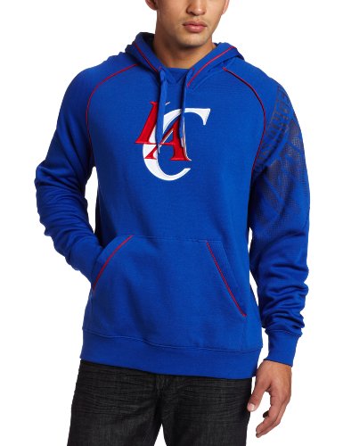 NBA Men's Los Angeles Clippers Hoops Pullover Hood (Blue, Large)