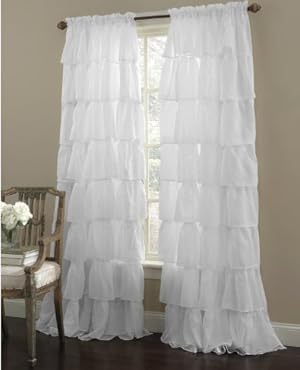 Gypsy Ruffled Panel White 60