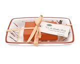 Portmeirion Laura Stoddard Up the Garden Path 7-Inch Ceramic Soap Dish with Soap, Gardening