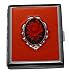 Red Rose 3D Flower Metal Stash Holder ID Cigarette Case