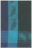 Waffle Weave 100% Cotton Tortoise Dishtowel, Blue 18" X 28" Set / 6