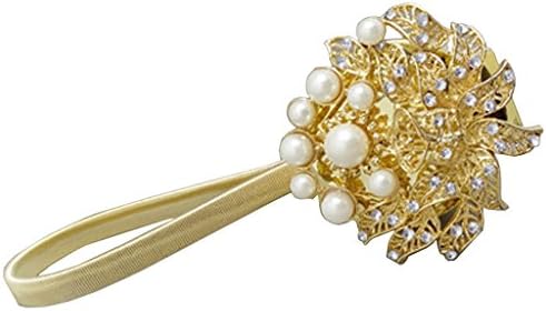 Luoka 1 Pair Magnetic Curtain Buckle Diamante Rhinestones Curtain Tiebacks Curtain Clips,Mandala