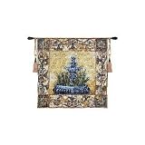 Review ArtExpression  / Clear Waters - Artist: Liz Jardine - Fabric Size: 53.00 by 53.00 inches Wall Tapestry with hanging rods and tassels included