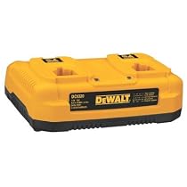 DEWALT DW9216 7.2-Volt to 18-Volt Dual Bay Pod Style 1 Hour Battery Charger