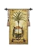 Palm Tree Tapestry Wallhanging With Comes With Wall Hanging Rod and Tassels