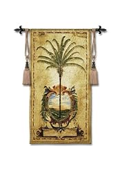 Palm Tree Tapestry Wallhanging With Comes With Wall Hanging Rod and Tassels