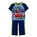 Baby : Licensed Navy/Green Stripe Infant Boys 2pc CARS S/S PJ Set - 24M
