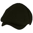 Men's Winter Wool Snap Open Duck Bill Curved Ivy Cabby Driver Hat Cap Black L/XL