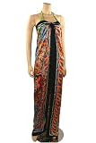 Ed Hardy - Ed Hardy Big Flames Black Silk Scarf