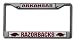 NCAA Arkansas Razorbacks Chrome License Plate Frame