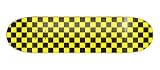 Blank Graphic Skateboard DECK pro maple 7.75'' Yellow Checkers