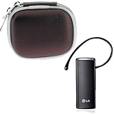 LG HBM-235 Wireless Bluetooth Headset + GTMax Bronze Bluetooth Carrying Pou ....