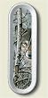 Spoon Rest ~ Wolf in Trees ~ 11 inches x 3.5 inches ~ heavy ceramic ~ code 694