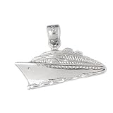 CleverSilver's Sterling Silver Pendant Cruise Ship