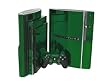 PlayStation 3 Skin (PS3) - NEW - GREEN CHROME MIRROR system skins faceplate decal mod