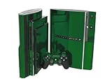 PlayStation 3 Skin (PS3) - NEW - GREEN CHROME MIRROR system skins faceplate ....