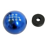 10x1.5mm Thread 6 speed Shift Knob in Blue Round Billet Aluminum for 2006-2010 06-10... by VMS Racing
