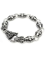 Twisted Blade Diamond Link Bracelet With Fancy Clasp 7 Inches