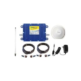 Wilson 801245 complete SOHO dual band Cell Phone Booster kit, LMR400 Cable, 5 Db Omni-directional exterior antenna by 