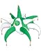 St Patricks Day Costume Spiked Leprechaun Green and White Jester Party Hat