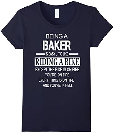 Women's Bakers Shirt - Baker Apparel Medium Navy