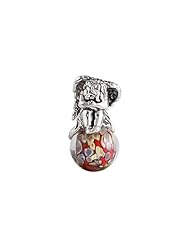SilveRado (tm) MAU011 Murano Glass/Sterling Silver Earth Angel Bead / Charm