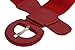 TFJ Women Fashion Belt Hip Waist Elastic Stretch Fabric Plus Size M L Xl True Red