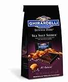 Ghirardelli Chocolate Intense Dark Squares, Sea Salt Soiree, 4.12-Ounce Bags (Pack Of 4)