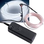 Flexible White Neon EL Glow Light Wir...