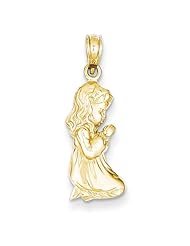 14k Praying Girl Pendant Cyber Monday Special