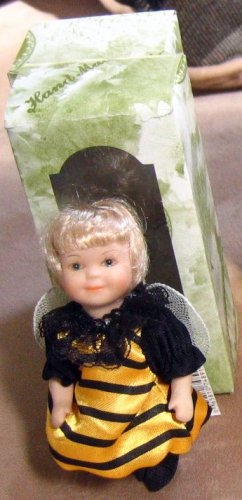 Childrens Toyshop  Toys : Collectible 5 Inch Porcelain Halloween Doll in a Bee Costume