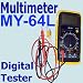 MY-64 / MY 64 Multimeter Digital Handheld Meter Tester w/ LCD display Test Resistance , Capacitance
