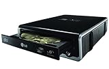 LG Super Speed USB 24X DVD / 48X CD External Drive Reader / Rewriter with Silent Play, LightScribe & SecurDisc for all Netbooks, Laptops, Notebooks or Desktop Computers - Fastest Portable Unit - Reads All Formats / DVD-RW / DVD+RW / CD-ROM / CD-RW - with Extra Durable Protection for Transport - Compatible with Windows Or Mac Systems
