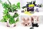 Garden Stacker Planter + Indoor Culinary Herb Garden Kit- Great Gift Idea- Grow Cooking Herbs- Seeds: Parsley, Thyme, Cilantro / Coriander, Basil, Dill, Oregano, Sweet Marjoram, Chives, Savory, Garlic Chives, Mustard & Sage- Includes Stackable Planter