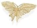 9ct Gold Filigree Butterfly Brooch