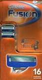 Gillette Fusion- Replacement Cartridges, 16 Cartridges