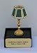 Clare Bell BrassTable Lamp in a Green Shade Bi-Pin-Electric