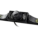 Esky EC135-05 Waterproof High Definition Color Wide Viewing Angle License Plate Car Rear View Camera with 7 Infrared Night Vision LED